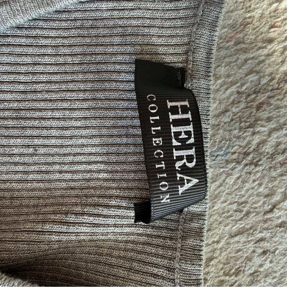 Hera Collection Gray Ribbed Long Sleeve stretchy - Picture 3 of 5